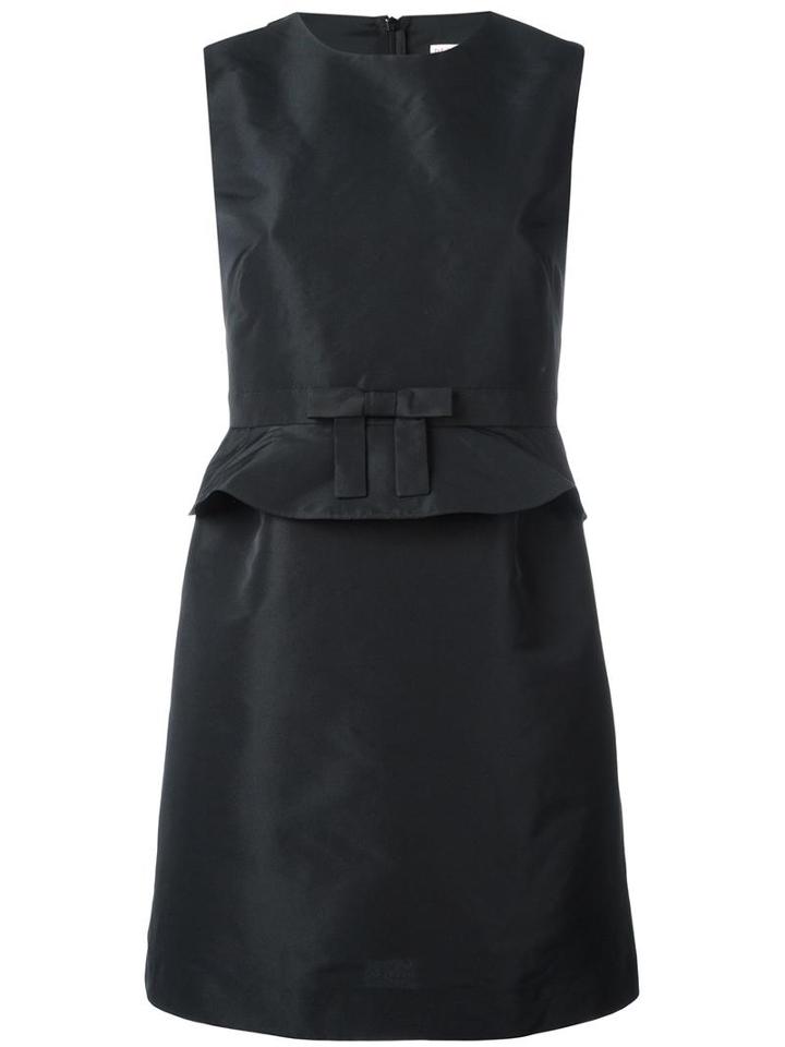 Red Valentino Bow Detail Dress, Women's, Size: 38, Black, Polyester/acetate