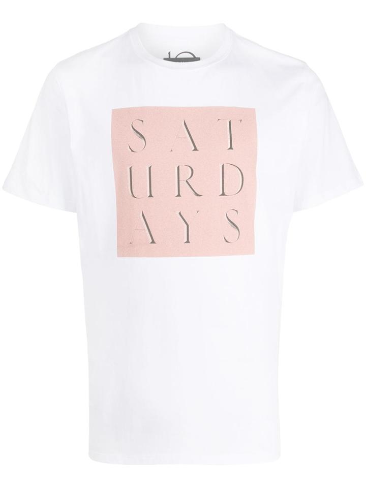 Saturdays Nyc Logo Crew-neck T-shirt - White