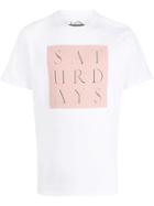 Saturdays Nyc Logo Crew-neck T-shirt - White
