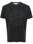 Stone Island Logo Print T-shirt - Black