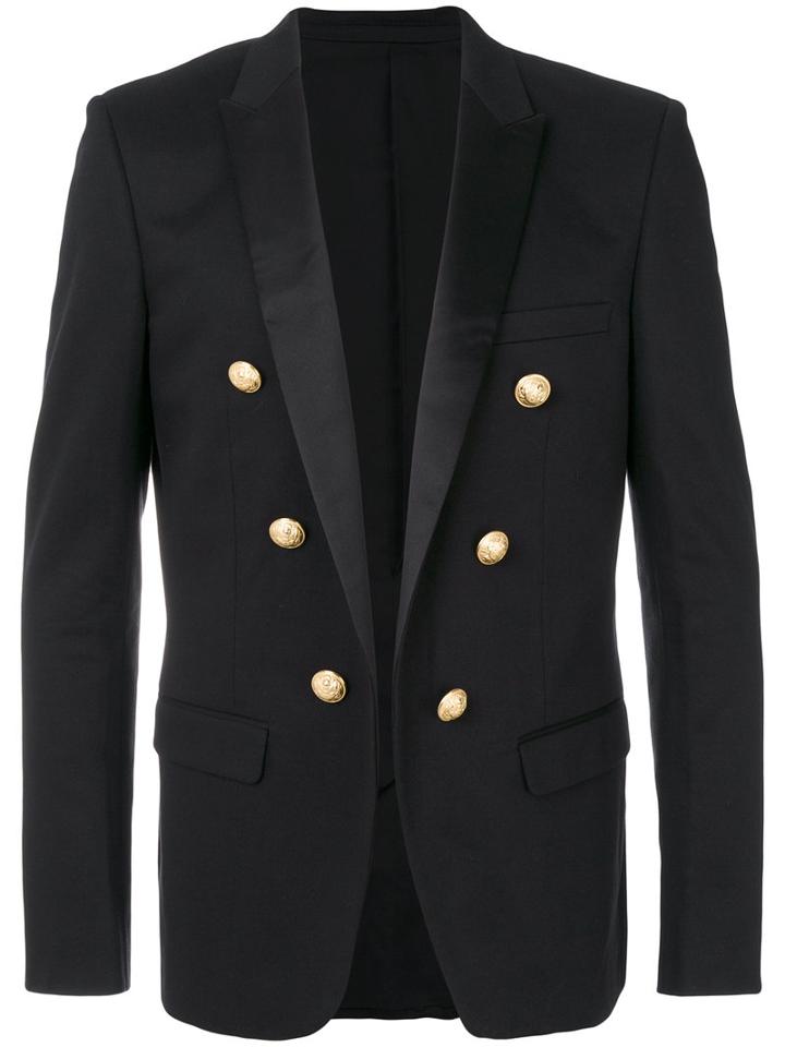 Balmain - Military Blazer - Men - Cotton/polyurethane - 50, Black, Cotton/polyurethane