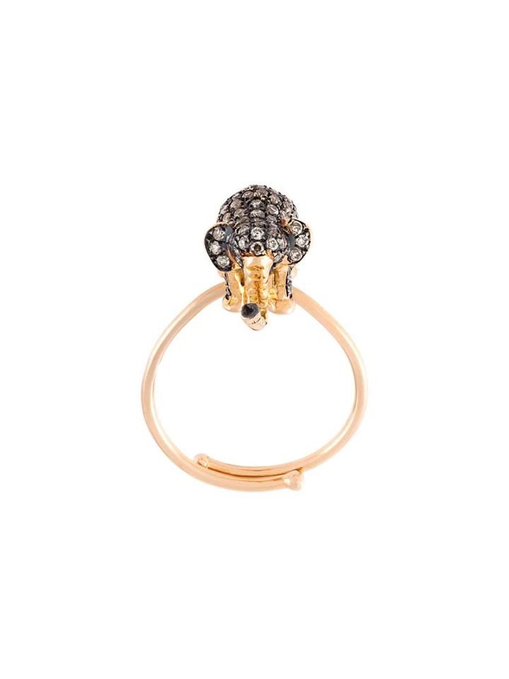 Christina Debs Elephant Diamond Ring