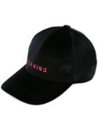 G.v.g.v. - Velor Embroidery Cap - Women - Polyester/polyurethane - One Size, Black, Polyester/polyurethane