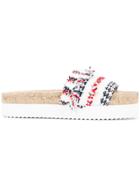 Coohem Vimar Tweed Sandals - White