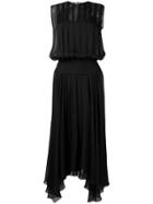 Irina Schrotter Sleeveless Pleated Dress - Black