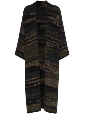 Canessa Knitted Long Cashmere Cardigan - Multicoloured