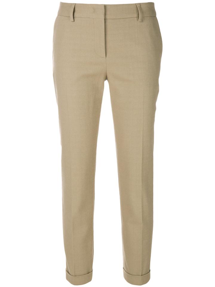 Piazza Sempione Slim Cropped Trousers - Nude & Neutrals