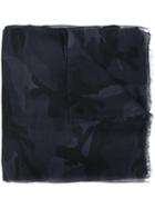 Valentino - Valentino Garavani Camouflage Scarf - Men - Silk/cashmere/modal - One Size, Grey, Silk/cashmere/modal