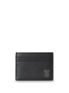 Burberry Monogram Motif Leather Card Case - Black