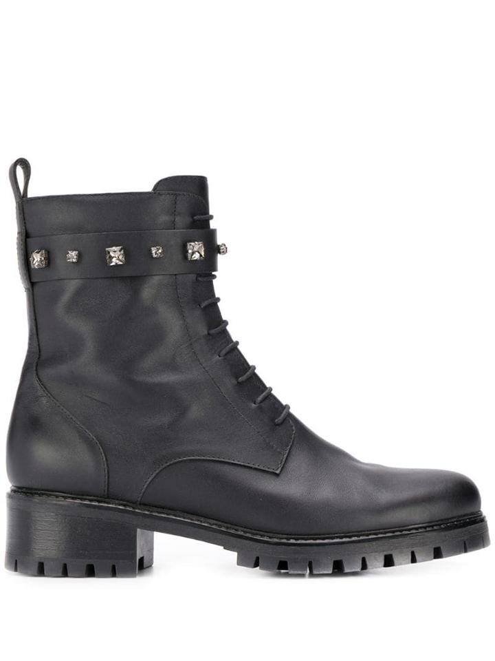 Fabiana Filippi Studded Boots - Black
