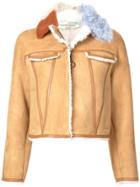 Off-white Colour Contrast Trimmed Jacket - Neutrals