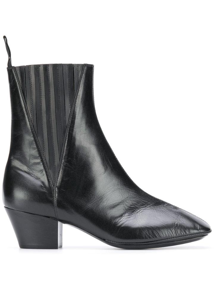 Lemaire Lemaire W183fo221ll090 999 Black Leather/fur/exotic