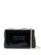 Versace Jeans Couture Macro Tag Crossbody Bag - Black