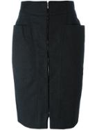 Gianfranco Ferre Vintage Zipped Skirt - Grey