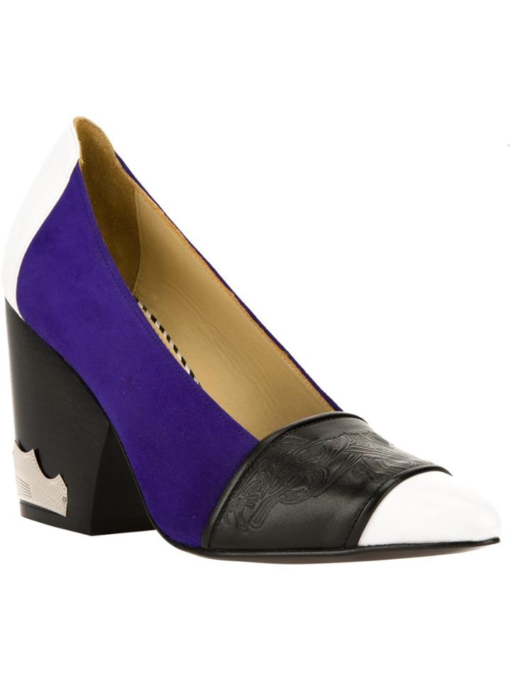 Toga Contrast Wedge Pump - Blue