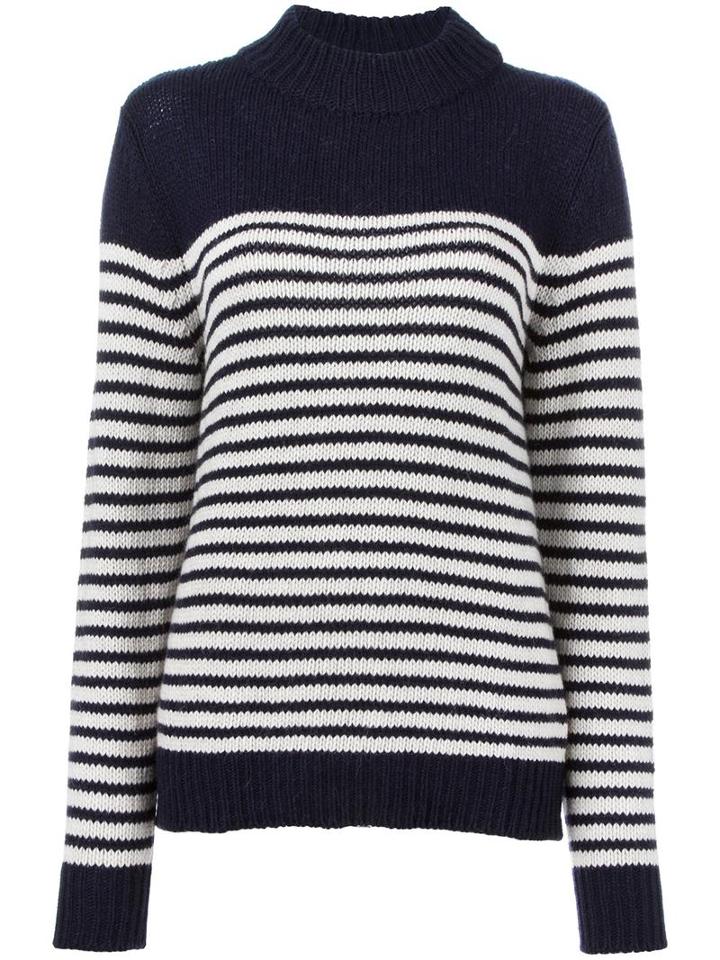A.p.c. Striped Jumper, Women's, Size: Small, Blue, Alpaca/merino