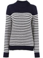 A.p.c. Striped Jumper, Women's, Size: Small, Blue, Alpaca/merino