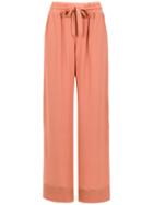 Egrey Drawstring Palazzo Pants - Pink & Purple