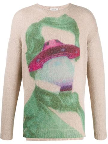 Valentino X Undercover Ufo Man Sweater - Neutrals