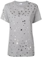 Red Valentino Metallic Star Print T-shirt - Grey