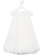 Loredana Crystal Sleeve Dress, Girl's, Size: 8 Yrs, White