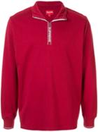 Supreme World Famous Half Zip Pullover - Red