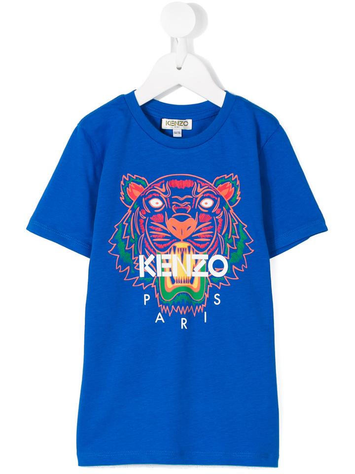 Kenzo Kids Print T-shirt, Girl's, Size: 6 Yrs, Blue