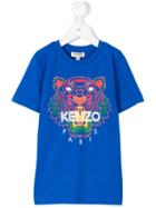 Kenzo Kids Print T-shirt, Girl's, Size: 6 Yrs, Blue