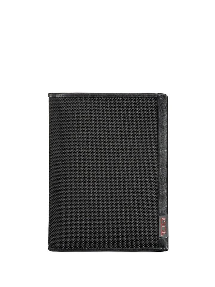 Tumi Textured Logo Wallet - Black
