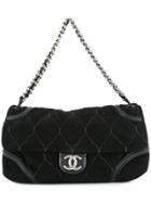 Chanel Vintage Quilted Cc Logos Chain Shoulder Bag - Black