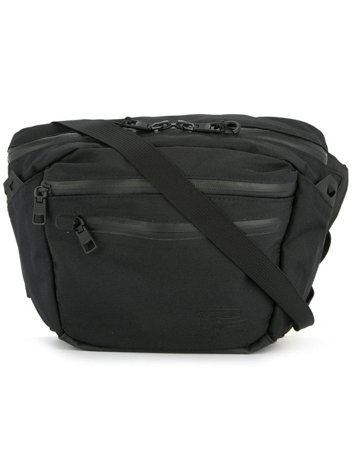 As2ov Square Zipped Shoulder Bag - Black