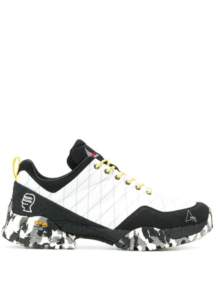 Roa Camouflage Print Sole Sneakers - White