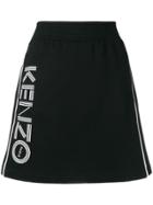 Kenzo A-line Sports Skirt - Black
