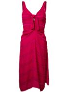 Proenza Schouler Fine-stripe Day Dress - Pink & Purple