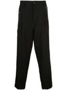 Yohji Yamamoto Zip Detail Trousers - Black