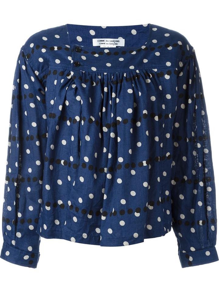 Comme Des Garçons Comme Des Garçons Dots Print Shift Blouse