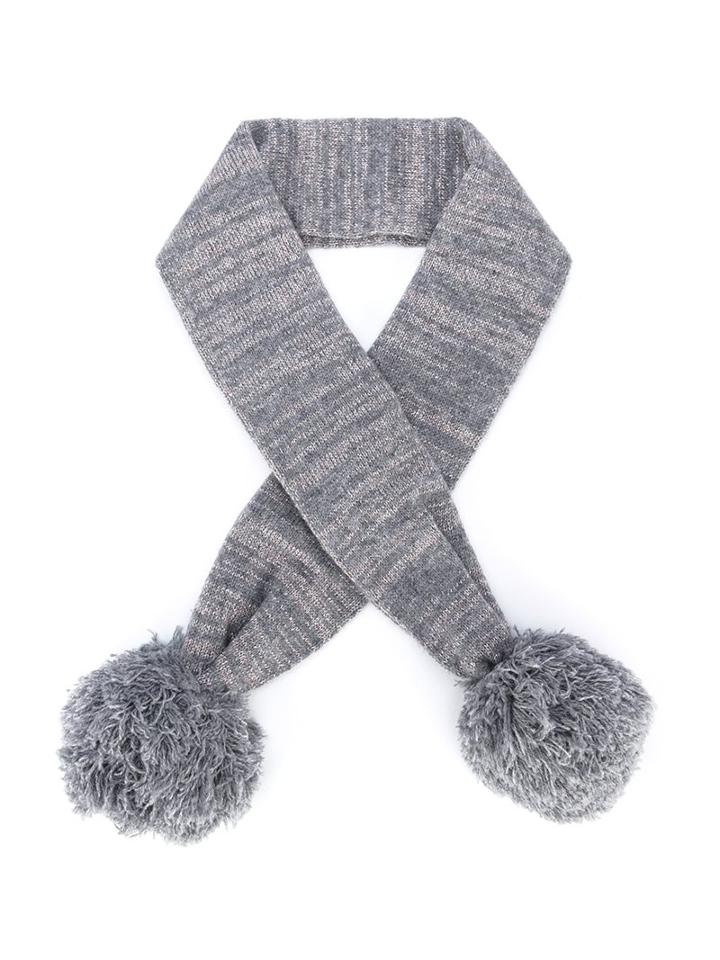 Stella Mccartney Kids 'elvira' Scarf, Girl's, Size: 14 Cm, Grey