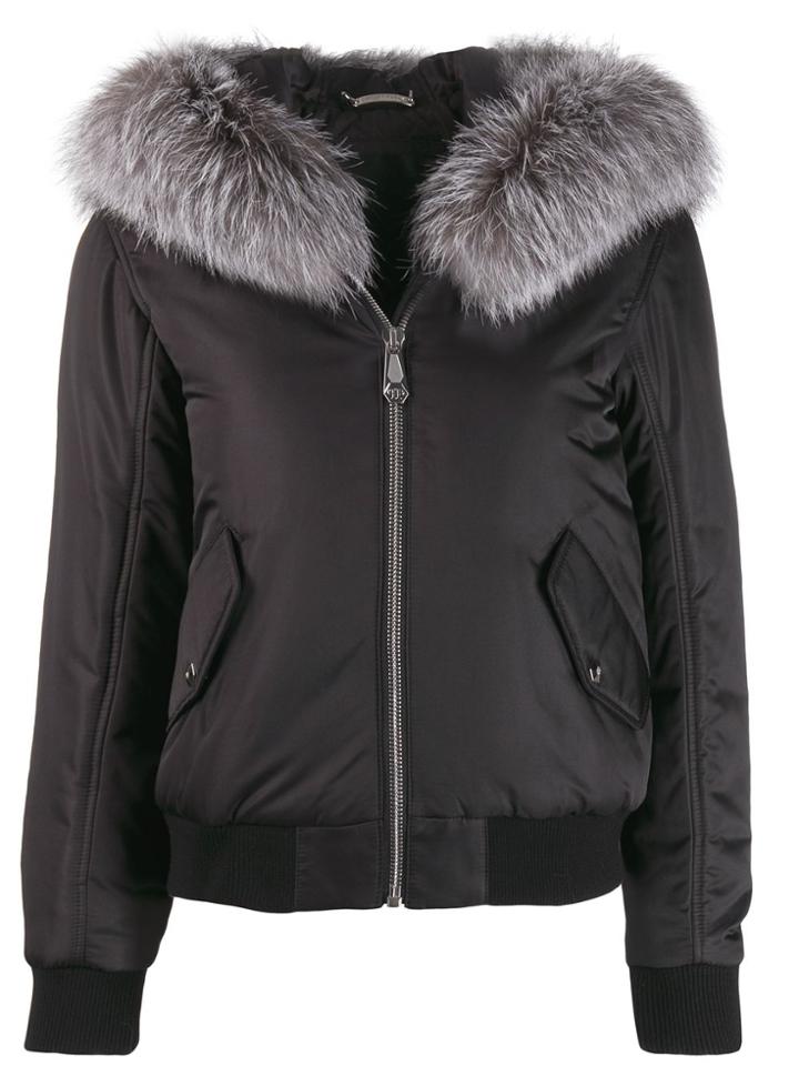 Philipp Plein Crystal Logo Bomber - Black