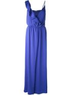 P.a.r.o.s.h. Pantera Dress, Women's, Size: M, Blue, Polyester