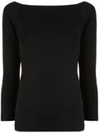 Ballsey Boat Neck Top - Black