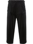 10sei0otto Cropped Drop-crotch Trousers - Black