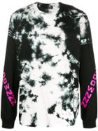 Diesel Tie-dye Printed Long-sleeved T-shirt - Black