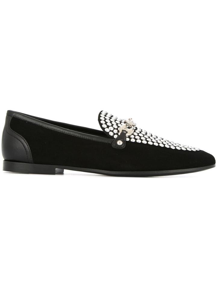 Giuseppe Zanotti Studded Link Loafers - Black