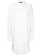 Mih Jeans Triangle Shirt Dress - White