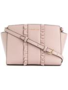 Michael Kors Collection Frill Embellished Shoulder Bag - Pink & Purple