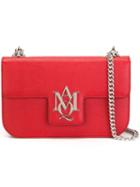 Alexander Mcqueen 'insignia' Chain Satchel, Women's, Red, Metal (other)/leather
