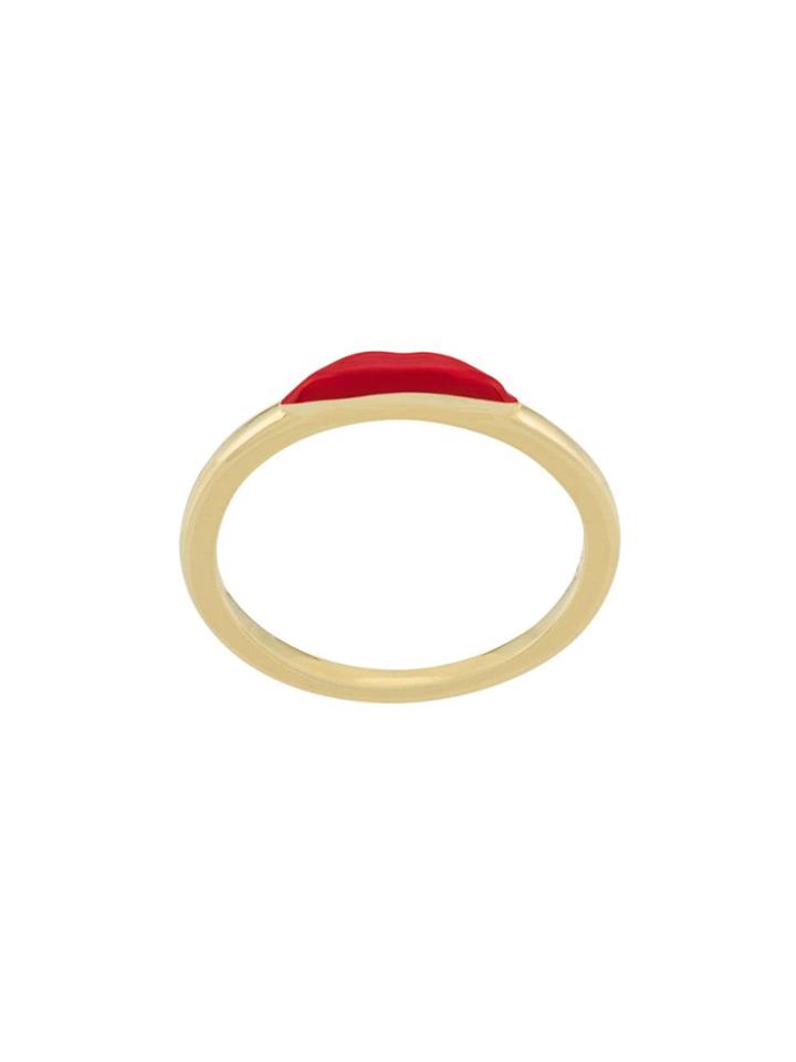 Eshvi Lips Ring - Gold