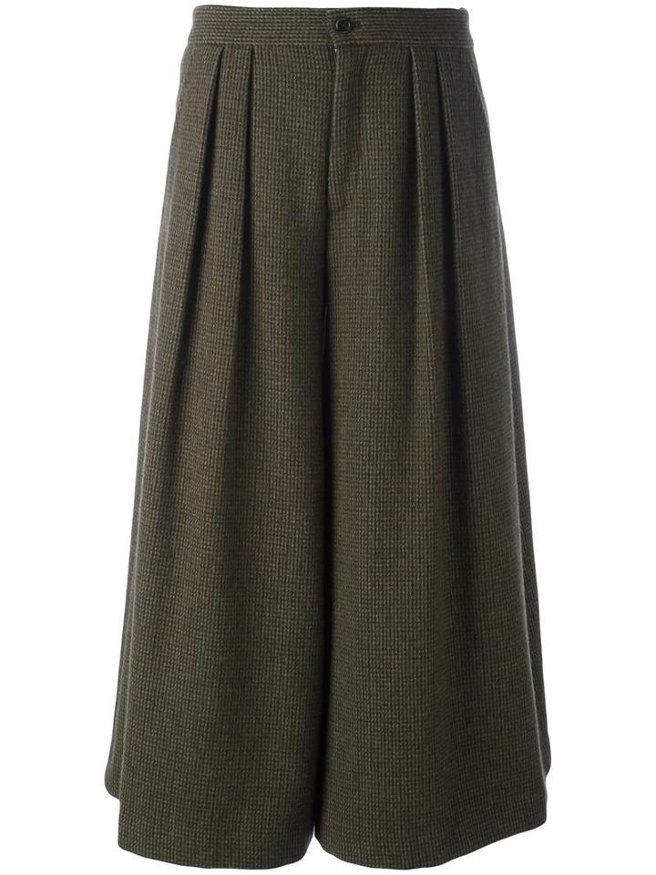 Ralph Lauren Microchecked Skirt, Women's, Size: 2, Green, Silk/wool