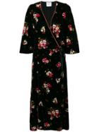 Forte Forte Floral Kimono-style Dress - Black