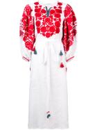 Vita Kin Embroided Floral Folk Dress - White